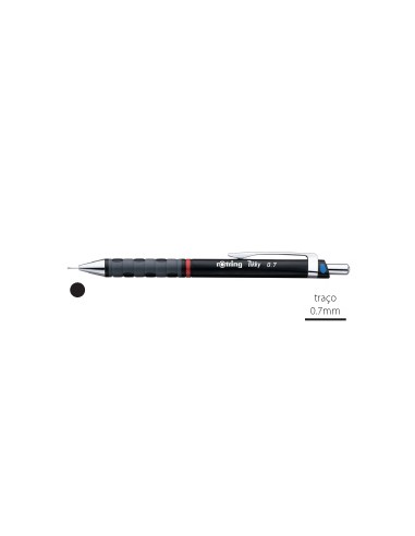 Lapiseira 0,7mm Rotring Tikky II Preto 1un