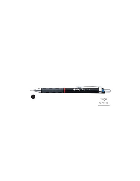Lapiseira 0,7mm Rotring Tikky II Preto 1un