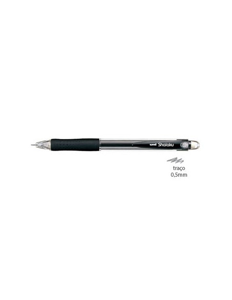 Lapiseira 0,5mm UNI Shalaku M5-100 Preto - 1un