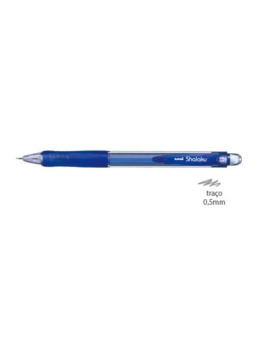 Lapiseira 0,5mm UNI Shalaku M5-100 Azul - 1un