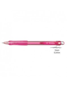 Lapiseira 0,5mm UNI Shalaku M5-100 Rosa- 1un