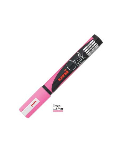 Marcador Resistente Uniball PWE5M ardosia 1,8mm Rosa Fluore