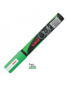 Marcador Resistente Uniball PWE5M ardosia 1,8mm Verde Fluor.