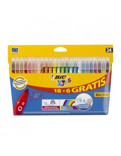 Marcador Feltro Bic Kids Couleur 24 Cores (18+6)