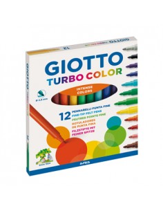Marcador Feltro Giotto Turbo Color 12 Cores