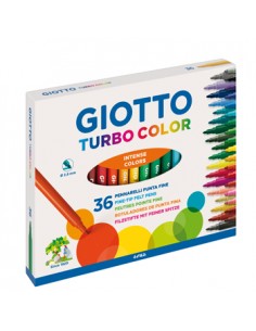 Marcador Feltro Giotto Turbo Color 36 Cores