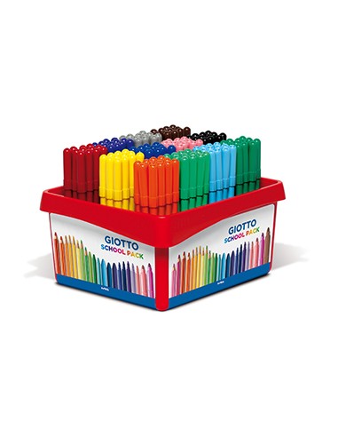 Marcador Feltro Giotto Turbo Color Schoolpack 144un