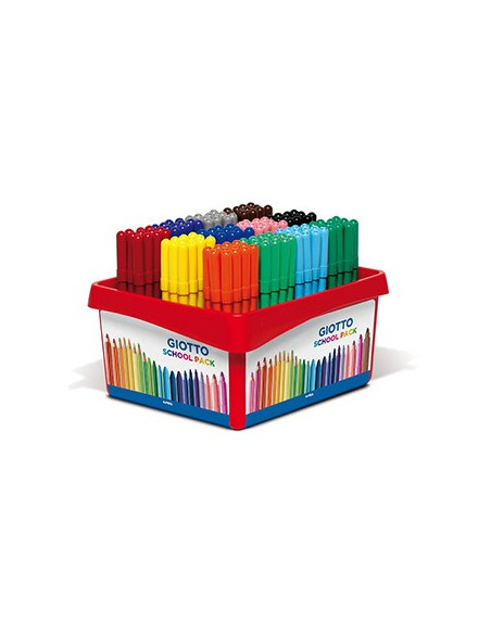 Marcador Feltro Giotto Turbo Color Schoolpack 144un
