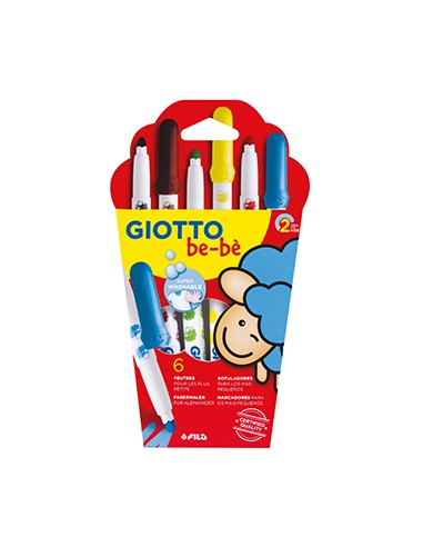 Marcador Feltro Giotto Be-Be Cx 6un