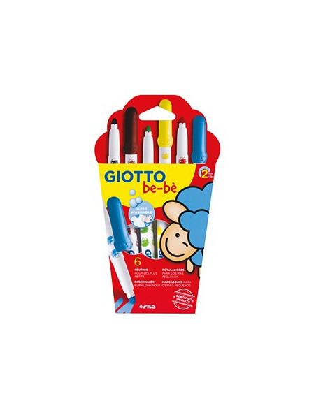 Marcador Feltro Giotto Be-Be Cx 6un