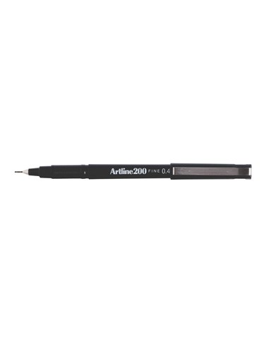 Marcador Fino 0.4mm Artline 200 Preto Cx 12un