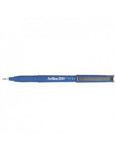 Marcador Fino 0.4mm Artline 200 Azul Cx 12un