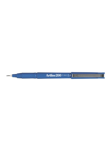 Marcador Fino 0.4mm Artline 200 Azul Cx 12un