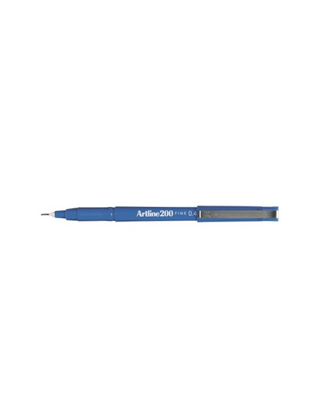 Marcador Fino 0.4mm Artline 200 Azul Cx 12un