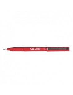 Marcador Fino 0.4mm Artline 200 Vermelho Cx 12un