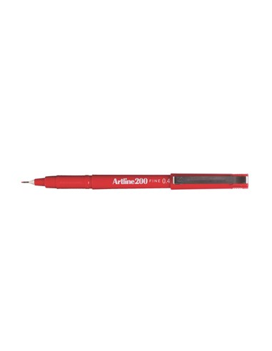 Marcador Fino 0.4mm Artline 200 Vermelho Cx 12un