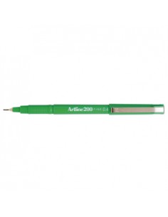 Marcador Fino 0.4mm Artline 200 Verde Cx 12un