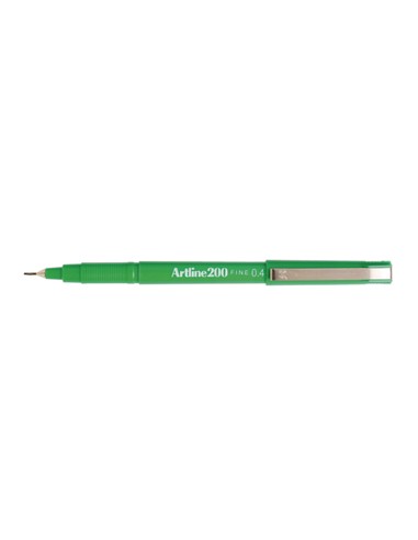 Marcador Fino 0.4mm Artline 200 Verde Cx 12un