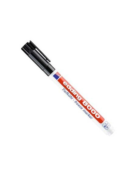 Marcador Fino Edding 8000 Preto Resistente ao Gelo 1un