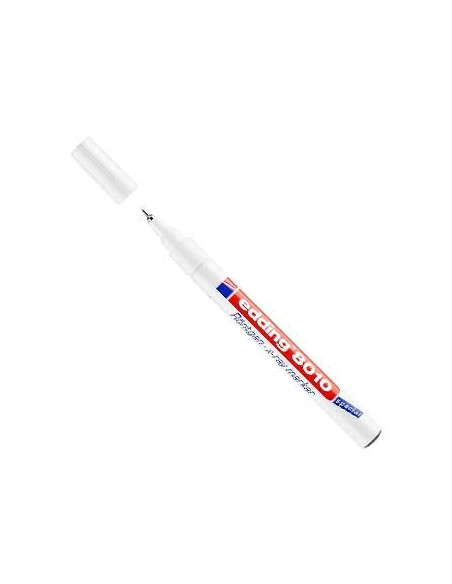 Marcador Extra-Fino Edding 8010 Branco p/Raixo X 1un