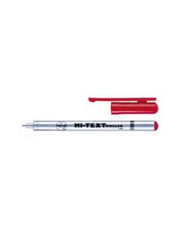 Marcador Hi-Text Roller 700 Fibracolor 0,6mm Vermelho - 1un