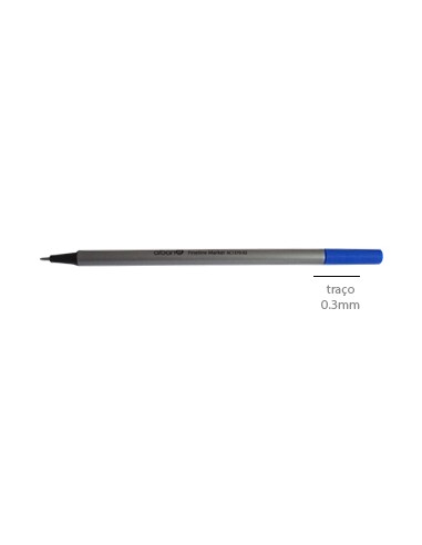 Marcador Ultra Fino Azul 0,3mm - 1un