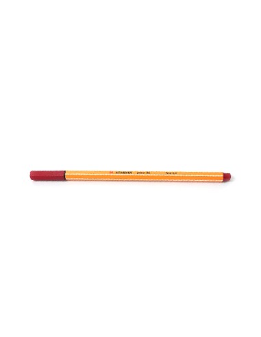 Marcador Fino 0,4mm Stabilo Fineliner Point 88 Vermelho Cx10