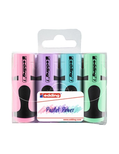 Marcador Fluorescente Edding 7 Mini Pastel - 4un