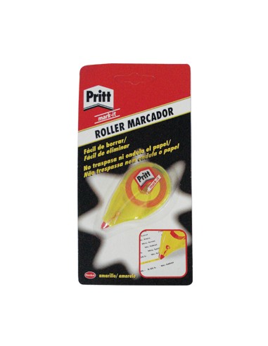 Roller Marcador Pritt 6m Amarelo Fluorescente