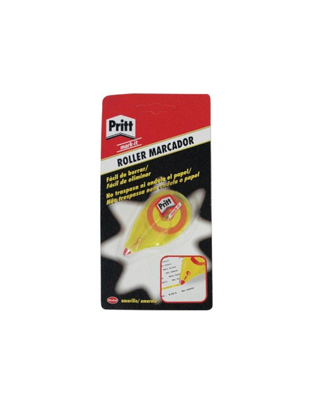Roller Marcador Pritt 6m Amarelo Fluorescente