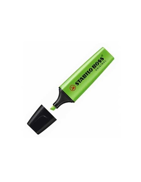 Marcador Fluorescente Stabilo Boss Verde 70/33 Cx 10un