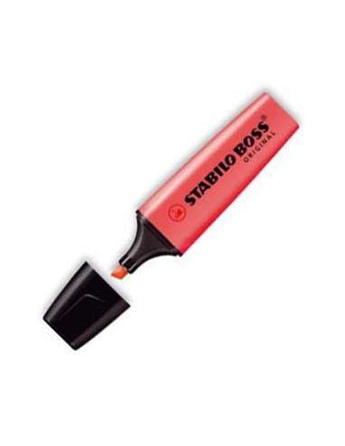 Marcador Fluorescente Stabilo Boss Vermelho 70/40 Cx 10un