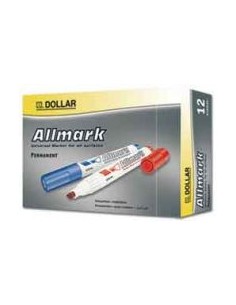 Marcador Grosso 2,0mm Allmark UMS2 Azul Pack 12un