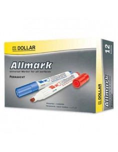 Marcador Grosso 2,0mm Allmark UMS2 Verde Pack 12un