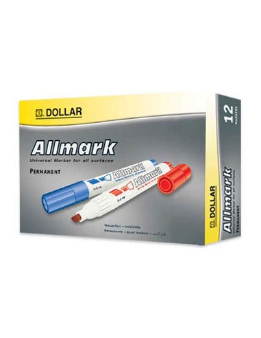 Marcador Grosso 2,0mm Allmark UMS2 Verde Pack 12un