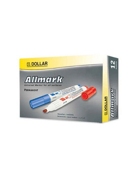 Marcador Grosso 2,0mm Allmark UMS2 Verde Pack 12un