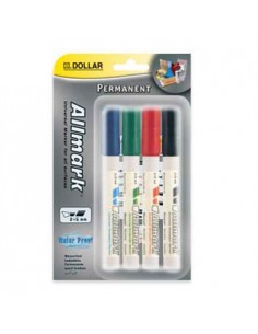 Marcador Grosso 2,0mm Allmark UMS2 Blister 4un