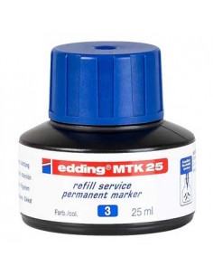 Recarga p/Marcador Permanente Grosso Edding MTK 25ml Azul 1u