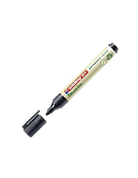 Marcador Permanente Grosso Edding 21 Ecoline Preto 1un