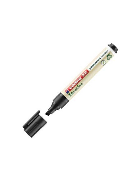 Marcador Permanente Grosso Edding 22 Ecoline Preto 1un
