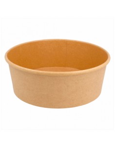 Saladeira Cartão Redondo Cor Kraft 1300ml 50un