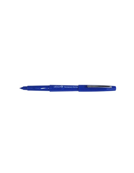 Marcador Permanente Medio Ponta Nylon Azul - 1un