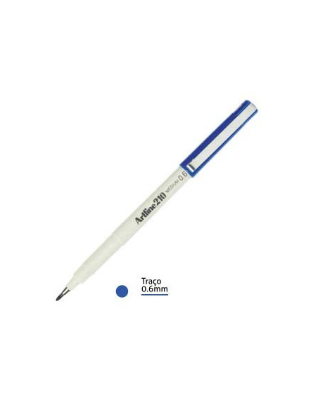 Marcador Medio 0.6mm Artline 210 Azul-1un