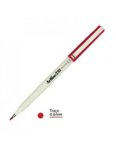 Marcador Medio 0.6mm Artline 210 Vermelho-1un