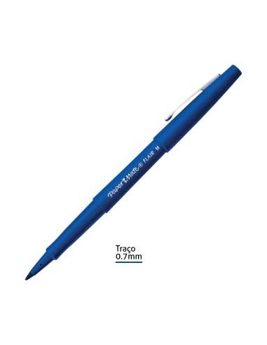 Marcador Medio 0,7mm Paper Mate Flair Azul - 1un