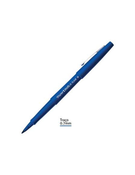 Marcador Medio 0,7mm Paper Mate Flair Azul - 1un