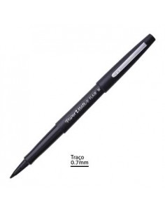 Marcador Medio 0,7mm Paper Mate Flair Preto - 1un
