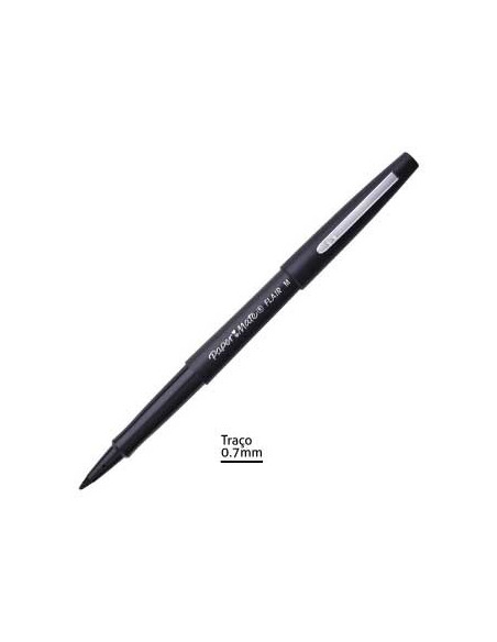 Marcador Medio 0,7mm Paper Mate Flair Preto - 1un