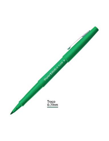 Marcador Medio 0,7mm Paper Mate Flair Verde - 1un