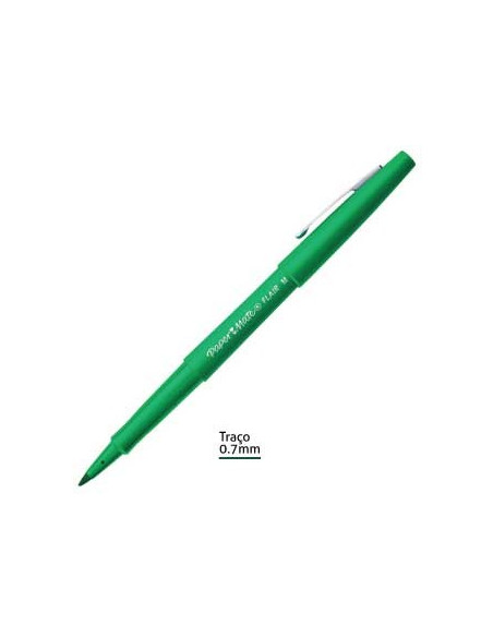 Marcador Medio 0,7mm Paper Mate Flair Verde - 1un